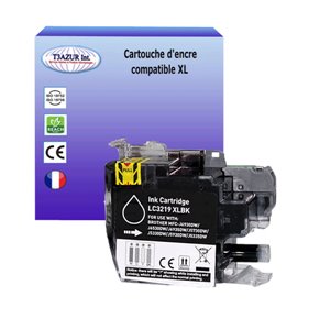 T3AZUR - Cartouche compatible Brother LC3219 XL Noire (avec puce)