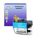 T3AZUR - Cartouche compatible pour Brother LC3219 XL Cyan (avec puce)