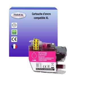 T3AZUR - Cartouche compatible pour Brother LC3219 XL Magenta (avec puce)