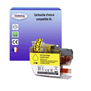 T3AZUR - Cartouche compatible pour Brother LC3219 XL Yellow (avec puce)