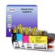 T3AZUR - Lot de 4 Cartouches compatibles Brother LC3219 XL (avec puce)