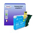 T3AZUR- Cartouche compatible Brother LC1100/LC980 XL Cyan 