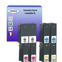 T3AZUR - Lot de 8 Cartouches compatibles Lexmark 100XL