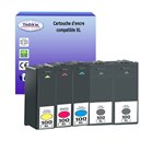 T3AZUR - Lot de 5 Cartouches compatibles Lexmark 100XL