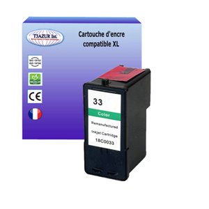 T3AZUR - Cartouche compatible Lexmark N°33 - Couleur