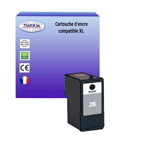 T3AZUR - Cartouche compatible Lexmark n°28 (18C1528E) - Noir