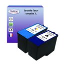 T3AZUR - Cartouche compatible Lexmark N°36 + N°37