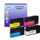 T3AZUR - Lot de 4 Cartouches compatibles Lexmark 200XL