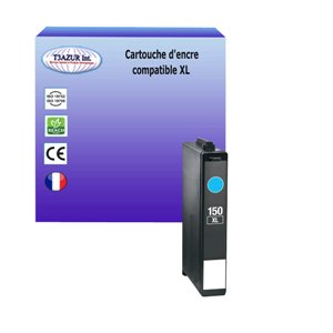 T3AZUR - Cartouche compatible pour Lexmark 150XL (14N1615E) -Cyan