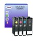 T3AZUR - Lot de 4 cartouches compatibles pour Lexmark 150XL 