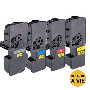 Lot de 4 Toners Laser génériques Kyocera TK5240 (Noire+Couleurs) - Qualité Premium