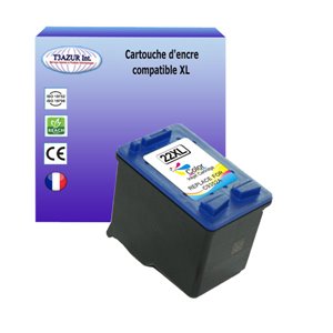 T3AZUR - Cartouche compatible HP n°22 XL ( C9352AE )  - Couleur