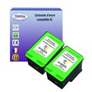 T3AZUR - Lot de 2 Cartouches compatibles HP n°342 ( C9361EE ) - Couleur