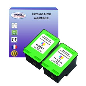 T3AZUR - Lot de 2 Cartouches compatibles HP n°342 ( C9361EE ) - Couleur