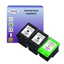T3AZUR -Lot de 3 Cartouches compatible HP n°336 (C9362EE) + n°342 ( C9361EE )