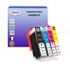 T3AZUR - Lot de 4 cartouches compatibles pour HP n°364 XL