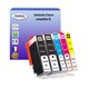 T3AZUR - Lot de 5 cartouches compatibles pour HP n°364 XL