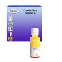 T3AZUR - Bouteille d'encre générique HP GT52- Jaune - 70ml