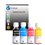 4  Bouteilles d'encre compatibles avec HP Ink Tank 411, 415, 416, 417, 418, 419 remplace HP GT51 / GT52