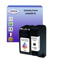 T3AZUR - Lot de 2 Cartouches compatible HP 78 ( C6578AE )+ HP 45 ( 51645AE )