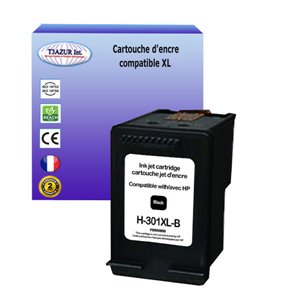 Cartouche compatible avec HP pour HP 301XL- Noire - 20ml - T3AZUR