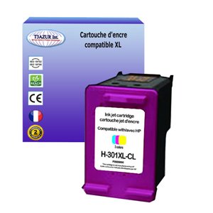 Cartouche compatible avec HP avec HP 301XL - Couleur - 18ml - T3AZUR