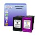 T3AZUR -Lot de 2 Cartouches compatibles pour HP n°302 XL Bk / n°302 XL Couleur