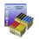 T3AZUR - Lot de 12 cartouches compatibles pour Epson T0611/ T0612/ T0613/ T0614 