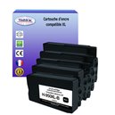 T3AZUR - Lot de 5 cartouches compatibles HP (n°950 + n°951) XL