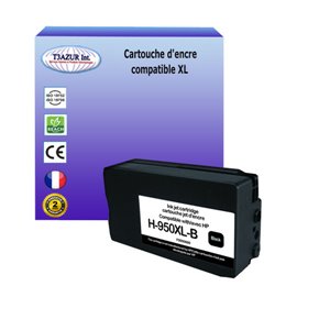 T3AZUR - Cartouche compatible HP n°950 XL (CN045AE) Noire