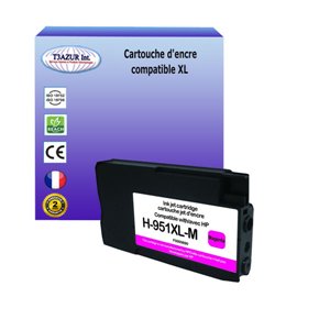 T3AZUR - Cartouche compatible HP n°951 XL (CN047AE) Magenta