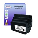 T3AZUR - Lot de 4 cartouches compatibles HP (n°950 + n°951) XL