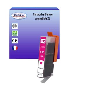 T3AZUR - Cartouche compatible HP n°935 XL (C2P25AE) - Magenta