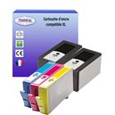 T3AZUR - Lot de 5 Cartouches compatibles pour HP 920XL 