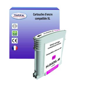 T3AZUR -Cartouche compatible pour HP 940XL ( C4908AE ) - Magenta