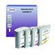T3AZUR -Lot de 4 Cartouches compatibles pour HP 940XL