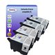 T3AZUR - Lot de 4 cartouches compatibles pour Epson T019 - T020