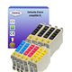 T3AZUR - Lot de 10 cartouches compatibles Epson T0441 / T0442/ T0443/ T0444