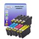 T3AZUR  -Lot de 10 cartouches compatibles pour Epson T1811 / T1812 / T1813 / T1814 XL  (avec puce)