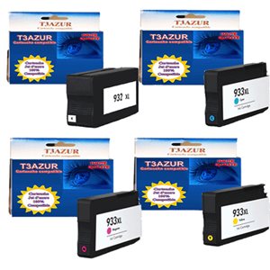 1+3 Cartouches compatibles HP n°932 / 933 XL 