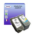 T3AZUR - Lot de 2 Cartouches Compatibles Canon PG40/CL41 (Haute Capacité) 