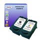 T3AZUR - Lot de 2 cartouches compatibles pour Canon PG-512 /CL-513 (Haute Capacité)