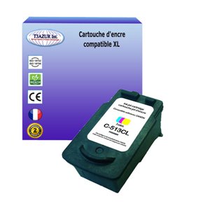 T3AZUR -Cartouche Compatible Canon CL-513 Couleur 