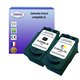 T3AZUR - Lot de 2 Cartouches Compatibles Canon PG540/CL541 XL (avec puce)
