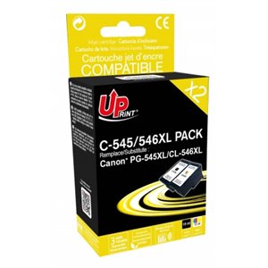 Uprint -Cartouche Compatible pour Canon PG545/ CL546 XL (Noire+Couleur)