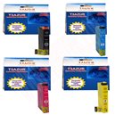 T2715 XL- Lot de 4 Cartouches compatibles pour Epson T2711 /12/13/14 XL (série Réveil) 