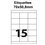Étiquettes adhésives, 70x50,8mm, (15étiquettes/feuille) - blanc - 20 feuilles