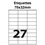 Étiquettes adhésives, 70x32mm, (27étiquettes/feuille) - blanc - 20 feuilles