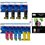 4+6 Cartouches compatibles Epson WorkForce WF7620DTWF/ WF 7620DTWF+ Pack de 20 papiers photos A6 Brillant 230gr