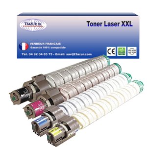 Lot de 4 Toners compatibles Ricoh Aficio SP-C840/ SP-C842DN 